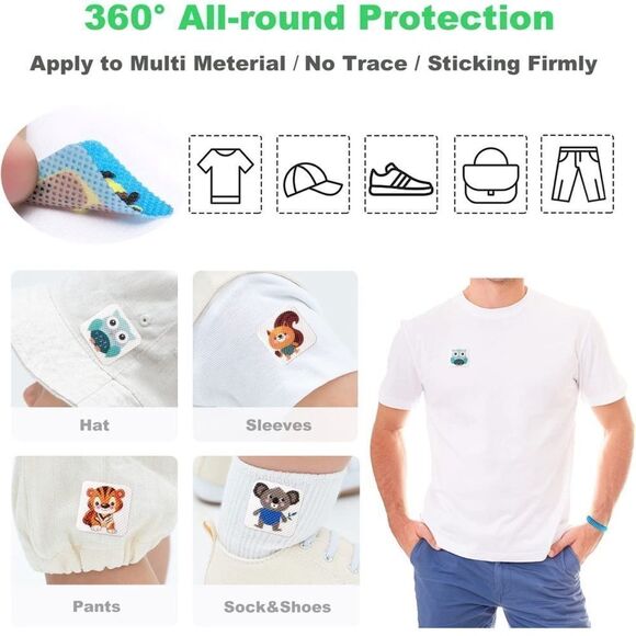 NWT Mosquito Repellent Stickers - 60qty - Picture 3 of 3